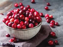 Bowl of cranberries